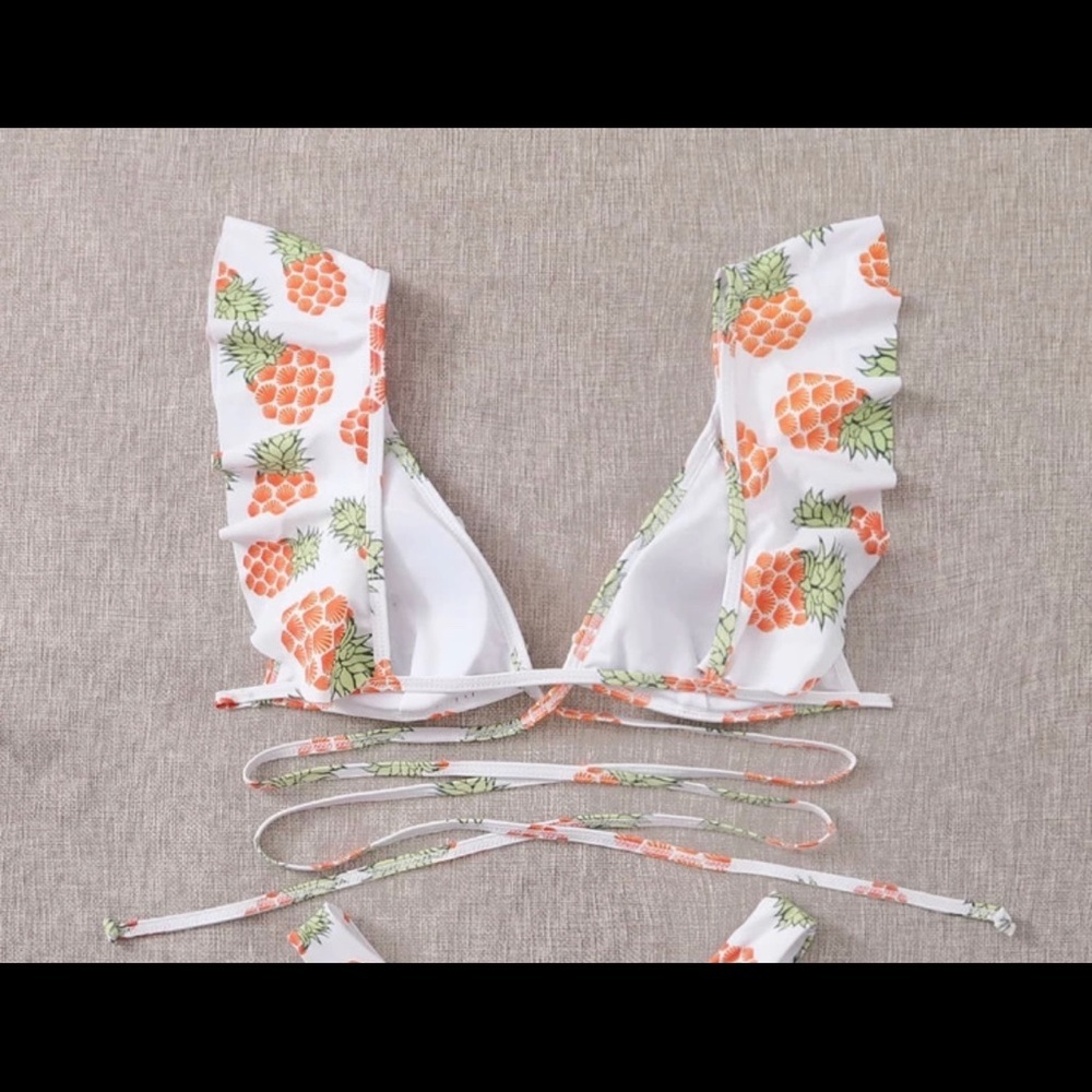 NWT Shein: Size Large Pineapple Cheeky Bikini Set - Picture 2 of 14